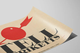 Plakat Vintage Tell Briketts til industriel vægdekoration — visning af kunstværket