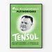 Vintage grøn plakat reklame Tensol vægdekoration