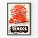 Vintage plakat for Tensol medicinsk reklame mod hypertension