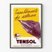 Vintage plakat TENSOL mod sklerotiske rystelser