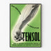 Vintage plakat Tensol til regulering af blodcirkulationen