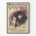 Vintage plakat udstilling G.H. Grauss - Kunstsalon De Bijenkorf Amsterdam 1918