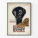 Vintage plakat for Kongos kunstudstilling i Antwerpen 1937-1938