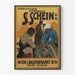 Vintage plakat Teppichhaus Möbelhaus S. Schein – Retro vægdekoration