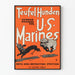 Vintage plakat Teufel Hunden U.S. Marines vægdekoration