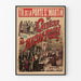 Vintage plakat af Le Chevalier de Maison-Rouge, Teatret ved Porte Saint-Martin