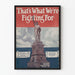 Vintage plakat Statue of Liberty That's What We're Fighting For