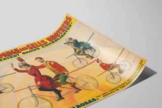 Plakat vintage The Miraculous Melrosas - Vægdekoration gammeldags forestilling — visning af kunstværket