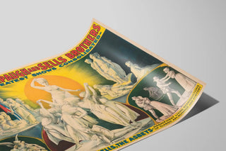 Plakat vintage The Adam Forepaugh og Sells Brothers - Retro vægdekoration — visning af kunstværket
