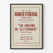 Vintage plakat for teater « The Amazing Dr. Clitterhouse » Baker Federal Theatre