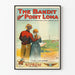 Vintage plakat 'The Bandit of Point Loma' amerikansk western