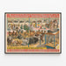 Plakat vintage Barnum & Bailey - Verdens største forestilling — indrammet kunstværk på væggen