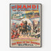 Vintage militærplakat The Mahdi krigen i Sudan