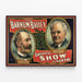 Plakat vintage The Barnum Bailey Den største forestilling på jorden — indrammet kunstværk på væggen