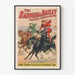 Vintage plakat af Barnum & Bailey med romersk hestevæddeløb