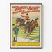 Vintage plakat Barnum & Bailey - Ponejumps af Jupiter og Joie