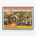 Plakat vintage Barnum & Bailey The Mahdi Victoria Cross — indrammet kunstværk på væggen