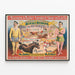 Plakat vintage The Barnum & Bailey Greatest Show on Earth — indrammet kunstværk på væggen