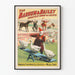 Vintage plakat af Barnum & Bailey Cirque med klovn og trænet dyr