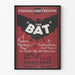 Vintage plakat af Federalteatret - The Bat, Moderne mysterium