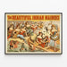 Plakat Vintage The Beautiful Indian Maidens — indrammet kunstværk på væggen