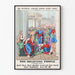 Gammel plakat 'The Believing People' dekorativ - Vintage religiøs kunst