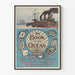 Vintage plakat The Book of the Ocean - Marine vægdekoration