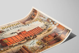 Plakat Vintage Boston Beer Company 1828 - Industriel Vægdekoration — visning af kunstværket