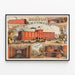 Plakat Vintage Boston Beer Company 1828 - Industriel Vægdekoration — indrammet kunstværk på væggen