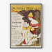 Vintage plakat The Boston Sunday Herald 1896 vægdekoration
