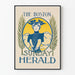 Vintage plakat The Boston Sunday Herald til vægdekoration