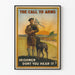 Vintage plakat The Call to Arms - Militær irsk vægdekoration