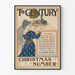 Vintage plakat The Century Christmas Number – Festlig vægdekoration