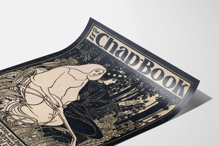 Plakat Art Nouveau The Chap Book - Vintage sort-hvid illustration