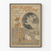 Vintage plakat The Charming Papa Song med illustration og foto fra 1900-tallet