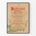 Vintage plakat The Christmas Century - Festlig og litterær vægdekoration