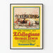 Vintage plakat af The Collegians kursusbil