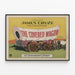 Plakat vintage The Covered Wagon Vægdekoration Biografwestern — indrammet kunstværk på væggen