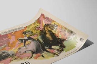 Plakat vintage The Covered Wagon til Vægdekoration — visning af kunstværket