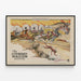Plakat vintage Dekorativ The Covered Wagon — indrammet kunstværk på væggen