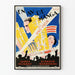 Vintage plakat af Hollywood-film Art Déco