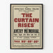 Vintage plakat Teater The Curtain Rises Connecticut Federal Theatre