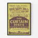 Vintage plakat Teater The Curtain Rises - Retro vægdekoration