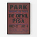 Vintage plakat Teater The Devil of Pisa
