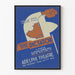 Vintage plakat af teaterstykket The Dictator af Richard Harding Davis