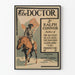 Vintage plakat The Doctor - Vægdekoration med western- og hestesportstema