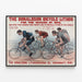 Plakat vintage The Donaldson Cykel Lithos 1896 — indrammet kunstværk på væggen