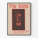 Vintage plakat The Echo Dekorativ - Illustreret Retro Design