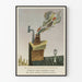 Vintage plakat om effekterne af overkogning i madlavning