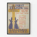 Vintage plakat teater The First Legion - kunstnerisk vægdekoration